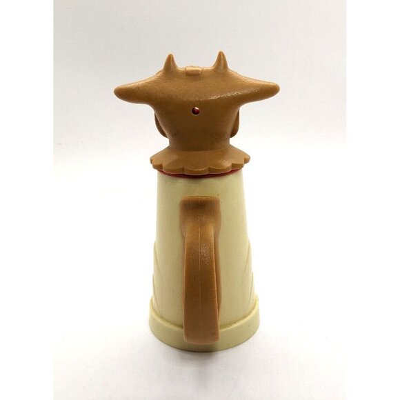 Whirley Industries CREAMER Moo Cow Plastic Brown Cream 2 Pieces 6" Vintage - Picture 4 of 7